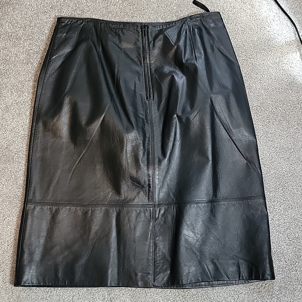 Susan Bristol leather pencil skirt - Picture 3 of 6